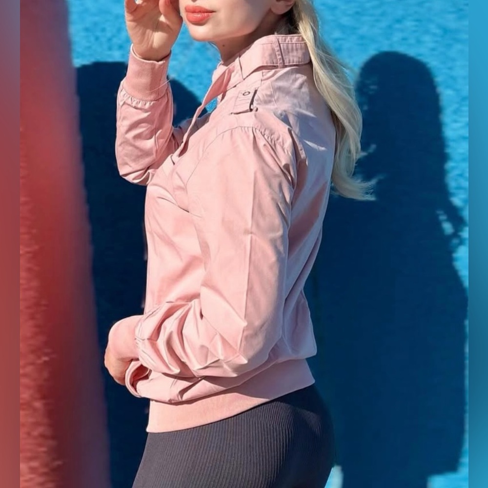Members Only Light Pink Windbreaker Jacket